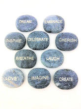 Engraved Stones with Inspirational Word Engraving - 10 Total