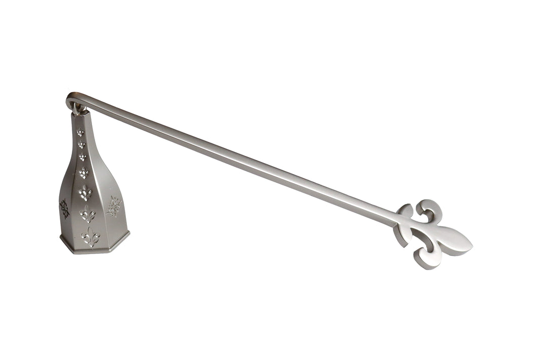 Wickman Candle Snuffer Pewter Finish with Fleur De Lis Motif